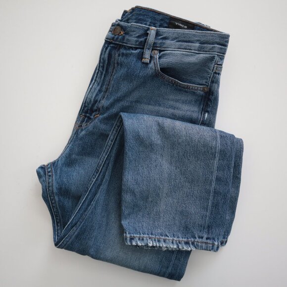 Vince Men's Straight Leg Distressed Calico Wash Jeans | 29 - Picture 2 of 6